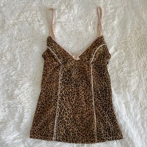 Dolce & Gabbana D&G Mesh Animal Print Cami